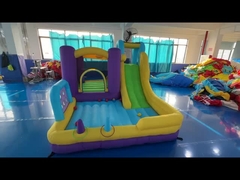 Scivolo gonfiabile con tema elefante per bambini Parco divertimento