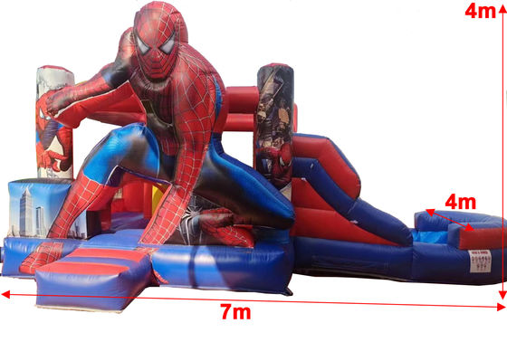 Personalizzazione all'aperto / all'interno Spider Man Bounce House Jumping Castle
