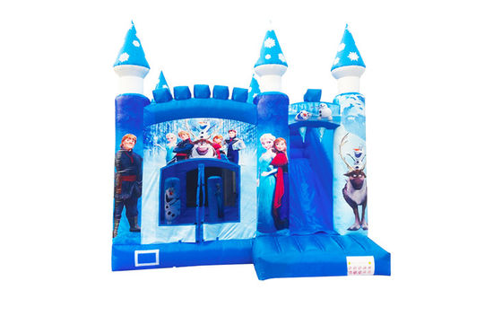 Casa gonfiabile Snow Ice Princess con scivolo per bambini