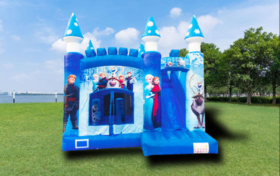 Casa gonfiabile Snow Ice Princess con scivolo per bambini