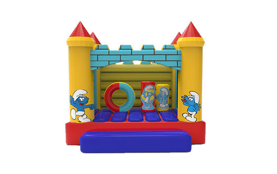 Commercial Grade Smurfs gonfiabili di piccole dimensioni salto casa rimbalzo
