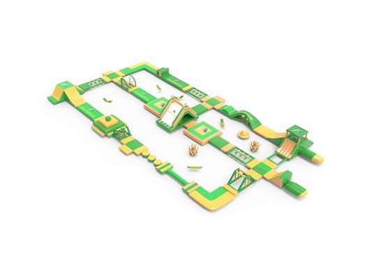 Giallo Verde PVC gonfiabile ostacoli d'acqua Cerchio Challange in vendita