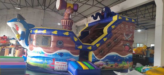 Scivolo secco gonfiabile di grado commerciale per il tema della nave pirata