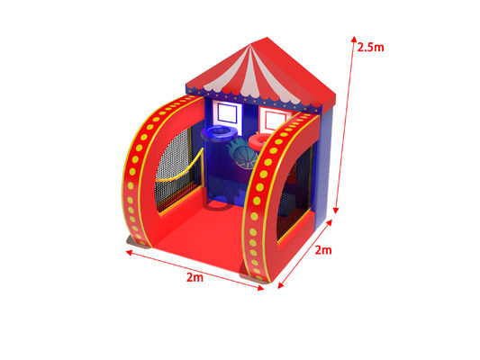 Gioco di basket gonfiabile in bambusa in PVC Attività di carnevale per il parco