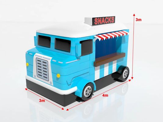 Giochi gonfiabili all'aperto Auto blu Snack Food Tent In affitto