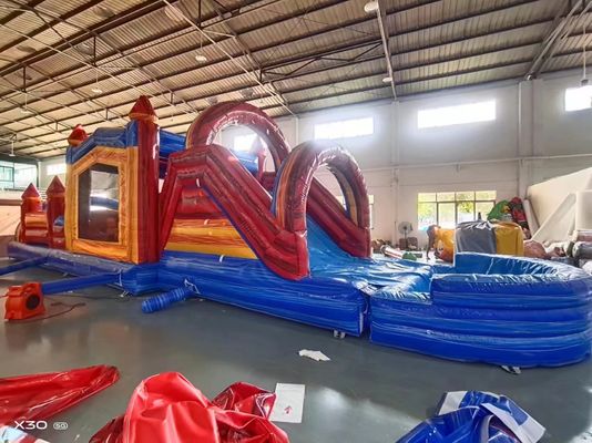 Bambini casa gonfiabile rimbalzo e scivolo personalizzato con tappo piscina