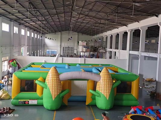 Popcorn Maze giochi gonfiabili all' aperto grande dimensione per adulti