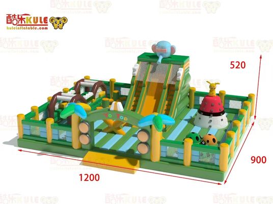Giardino per bambini Castello gonfiabile Casa a rimbalzo con scivolo