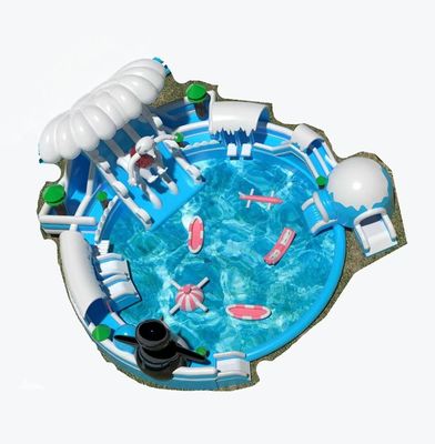 Snow World Parco acquatico gonfiabile all' aperto personalizzato con piscina rotonda grande