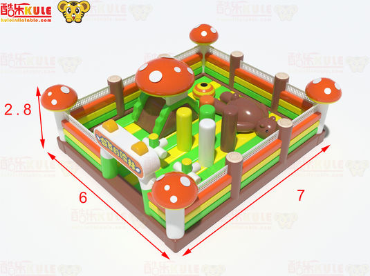 Castello gonfiabile a fungo di piccole dimensioni