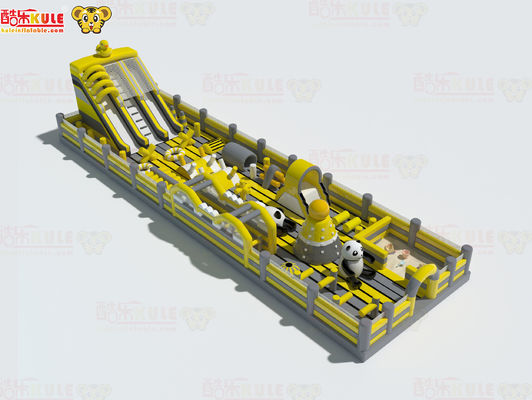 Grandi ostacoli gonfiabili Giallo Parco giochi