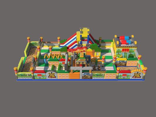 Parco giochi gonfiabile a tema tigre per bambini