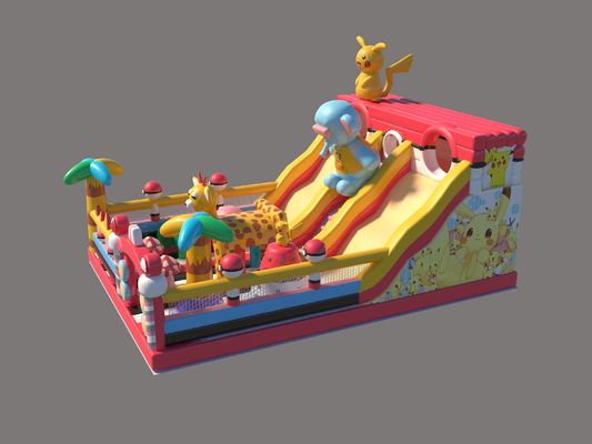 Pikachu Park Commercial Inflatabili Castelli Balzanti Con Grandi Scivoli