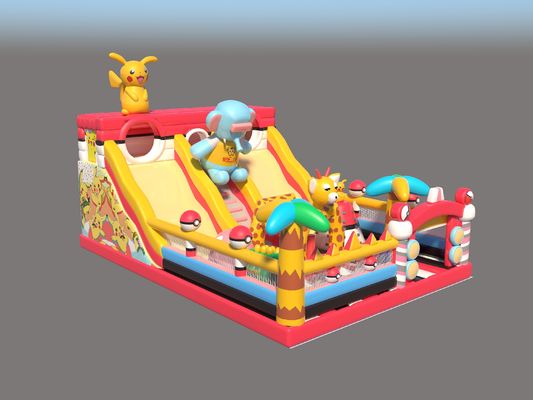 Pikachu Park Commercial Inflatabili Castelli Balzanti Con Grandi Scivoli