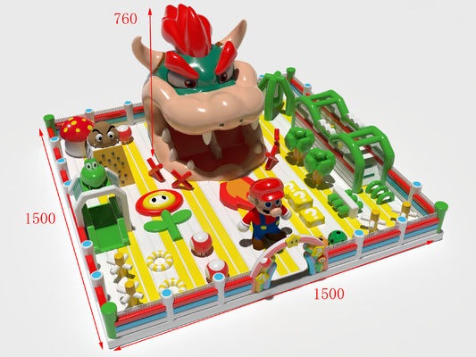 Bambini Animali Dragone Castello gonfiabile con ostacoli