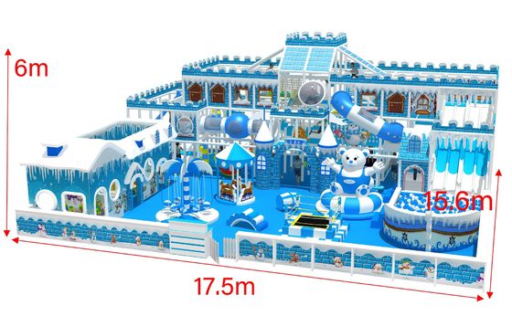 Attrezzature per parchi giochi commerciali con pupazzo di neve invernale