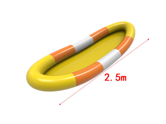 Piscina d'acqua gonfiabile in PVC Bianco Giallo Arancione Colore 2,5 m Per bambini