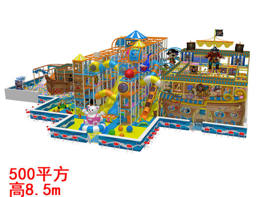 Tematica pirata Sicurezza interna attrezzature per giochi morbidi 500m2 per bambini