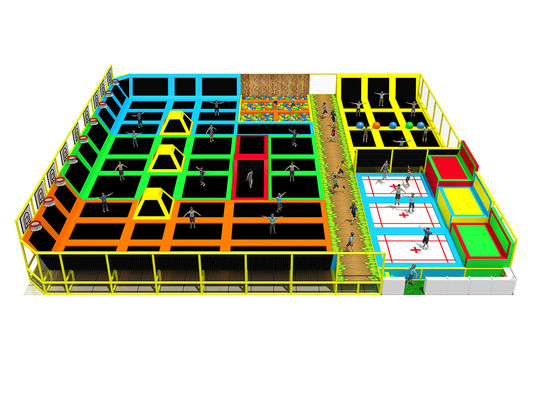Parco di trampolino interno professionale con materiali di nylon Pvc Pp
