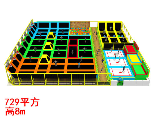 Parco di trampolino interno professionale con materiali di nylon Pvc Pp
