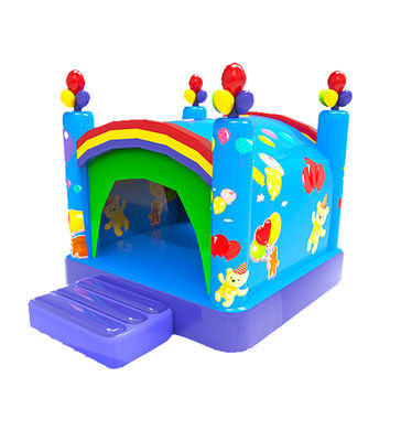 Tarpaulin gonfiabile Circolo rotondo ostacoli corso Bouncy Castle Logo personalizzato