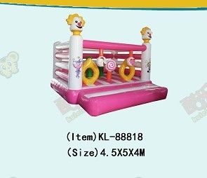 Doppia cucitura gonfiabile cerchio rotondo ostacoli corso Bouncy castle stampa del logo