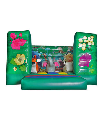 Commerciale colore verde Elefante Inflatabile Castello Salta Per Bambini