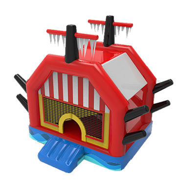 Piccola nave pirata castello gonfiabile per bambini