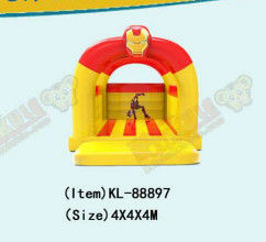 Iron Man gonfiabile giallo rosso colore castello rimbalzante per bambini