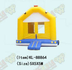 Giallo colore Modello semplice castello gonfiabile 5*5*5m