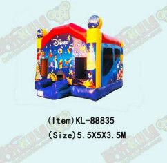 Disneyland castello gonfiabile con scivoli per bambini