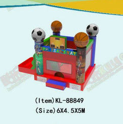 Sport Tematica Calcio E Basketball Inflatabile Castello Balzante