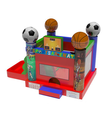 Sport Tematica Calcio E Basketball Inflatabile Castello Balzante