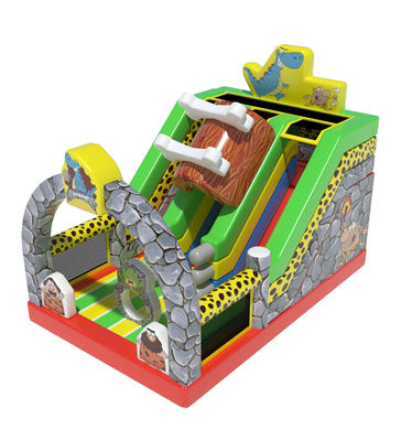 Parco giochi per bambini scivolo gonfiabile di dinosauri