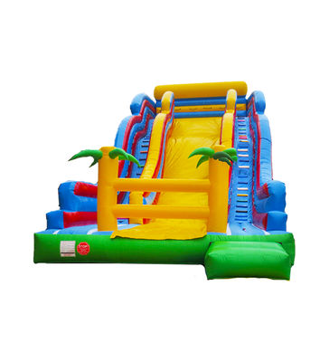 Parco giochi per bambini Gran scivolo gonfiabile con palme