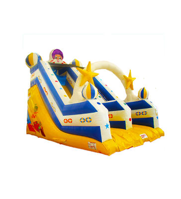 Slide gonfiabili a doppia cucitura con tema spaziale per i parchi giochi per bambini