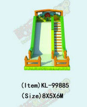 Slide gonfiabile in bambusa in PVC personalizzabile per feste in fattoria o in campagna