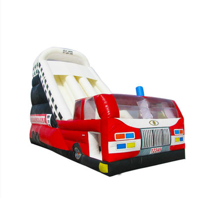 Personalizza gli scivoli gonfiabili tema del camion dei pompieri per i bambini feste