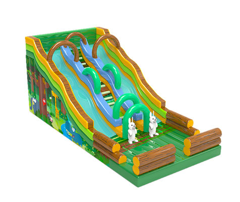 Scivolo gonfiabile con tema elefante per bambini Parco divertimento
