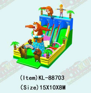 Parco giochi per bambini giraffa gonfiabile scivolo per noleggio