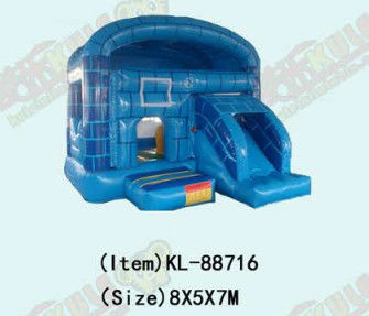Piccolo Castello Salta Blu Grande Muraglia bambini Parco di divertimento gonfiabile