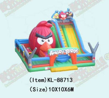 Parco giochi per bambini Inflatabile Angry Bird Animals Slide Per noleggio