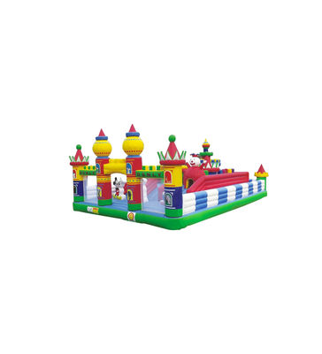 Parco giochi per bambini Grande castello gonfiabile Salto scivolo