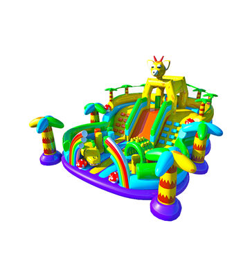 IP personalizzato Bambini colorati Parco giochi Slide gonfiabile rimbalzo