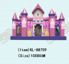 Personalizzazione 10*8*6m Bambini colorati Parco divertimento Slide gonfiabile rimbalzo