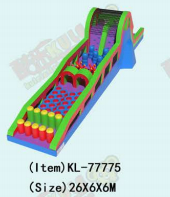 Rainbow - Hued Vibrante Corso gonfiabile di ostacoli per divertimento ludico
