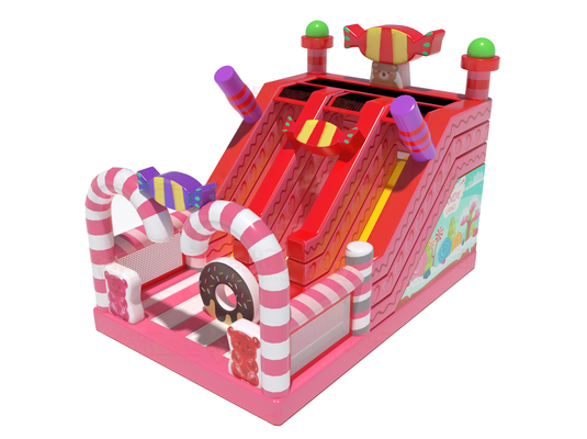 Slide gonfiabili in stile rosa per il rental di eventi