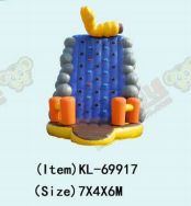 Parete gonfiabile colorata e divertente con Caterpillar Rock - Avventura di arrampicata