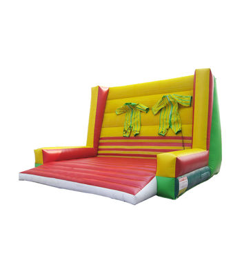 Divertente Attrazione Gonfiabile con Muro Appiccicoso con Due Tute Incluse - Struttura di Arrampicata per Sfide Emozionanti