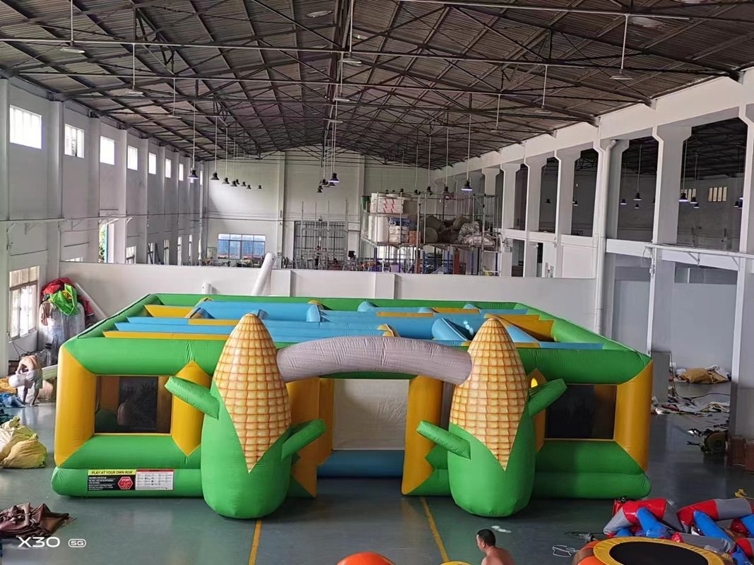Popcorn Maze giochi gonfiabili all' aperto grande dimensione per adulti